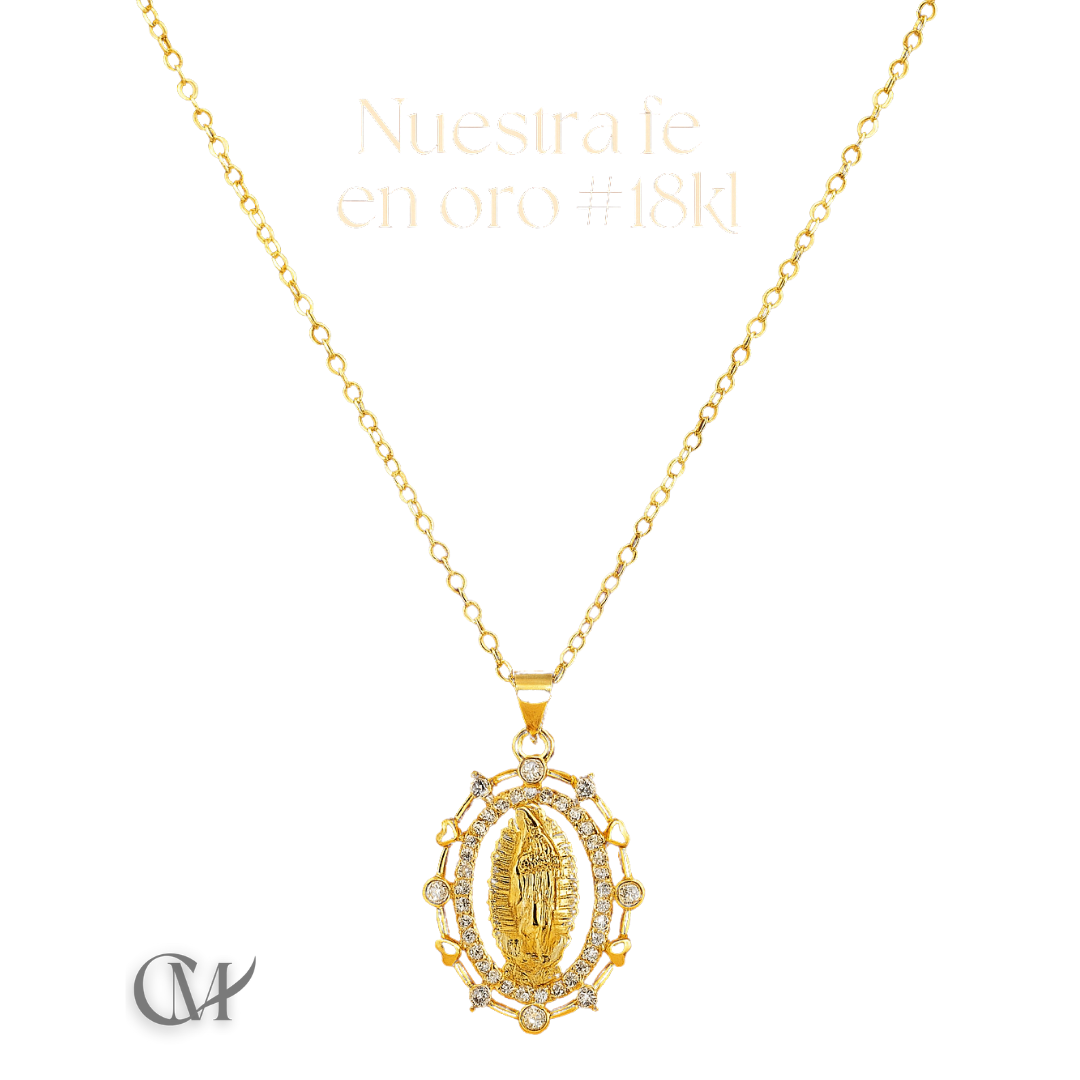 Virgin of Guadalupe in 18K Gold – Handcrafted Edition