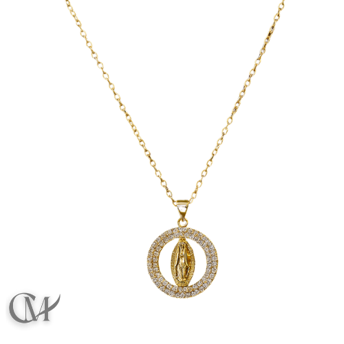 Lady of Guadalupe adorned with gems